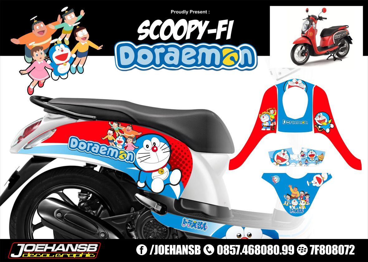 Modifikasi Motor Scoopy Doraemon Otomania Update