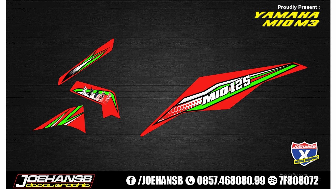 Striping Mio M3 Z Racing joehansb decal graphic